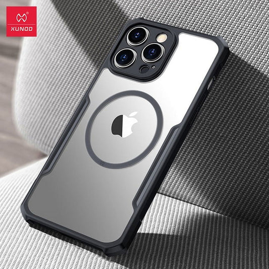 Airbags Shockproof Magnetic Case, Screen and Camera Protective Cover for iPhone