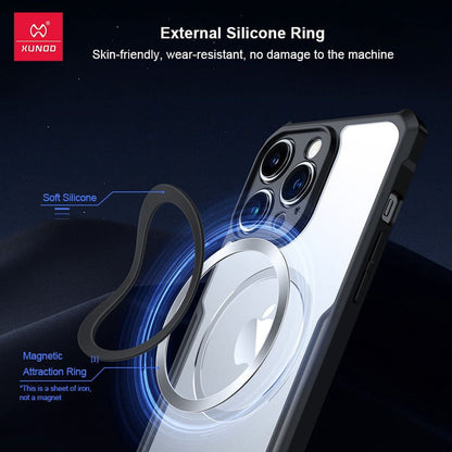 Airbags Shockproof Magnetic Case, Screen and Camera Protective Cover for iPhone